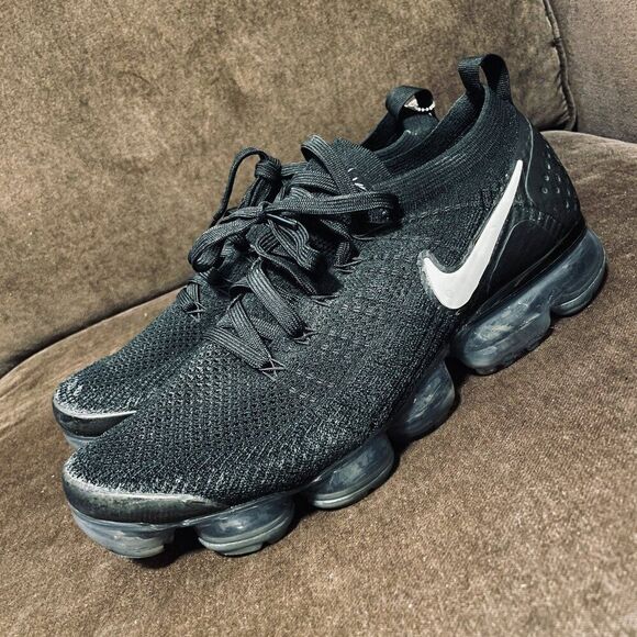 Nike Flyknit Vapormax 2 Black on Black 2017 Excellent Condition Mens 11 US 45 EU - Picture 2 of 10